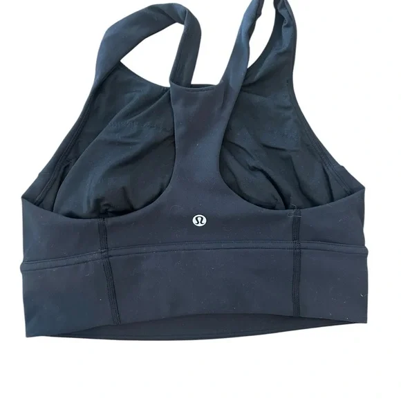 Women’s Lululemon Black Sports Bra Size 8 - Picture 2 of 3